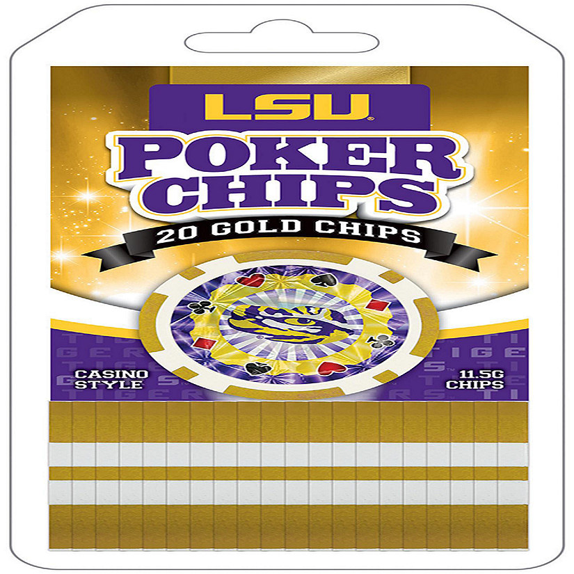 LSU Tigers 20 Piece Poker Chips Image