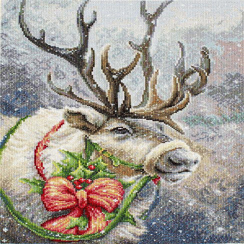 Luca-S - Christmas Deer B598L Counted Cross-Stitch Kit Image