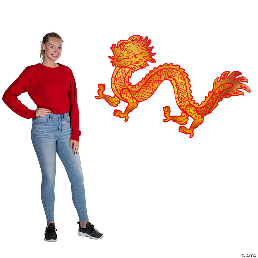 Lunar New Year Dragon Jointed Cutout Image