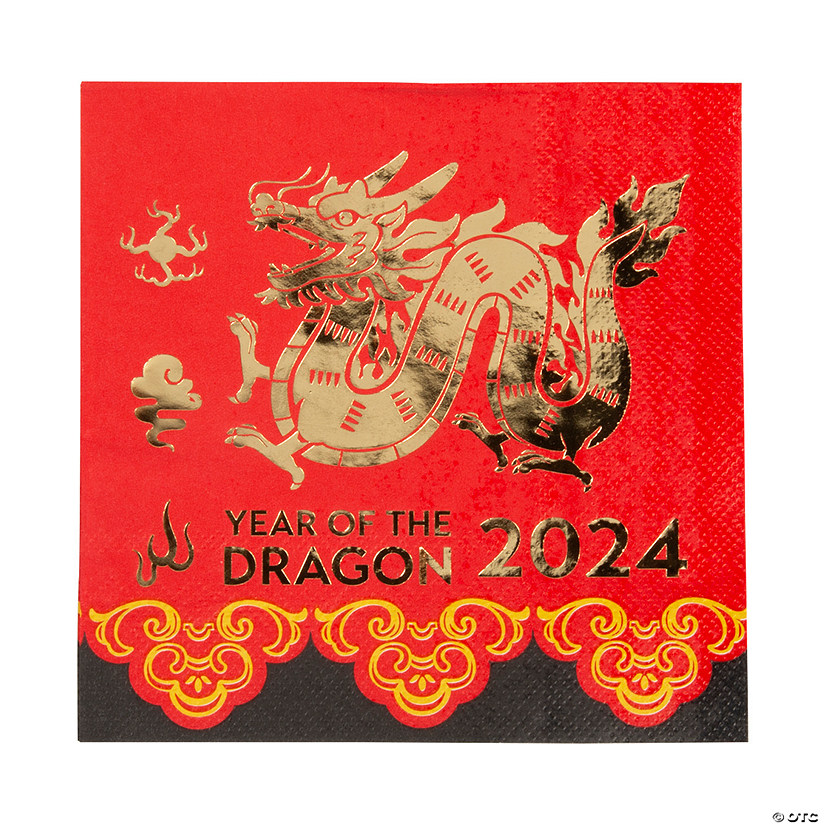 Lunar New Year of the Dragon Luncheon Napkins - 16 Ct. Image