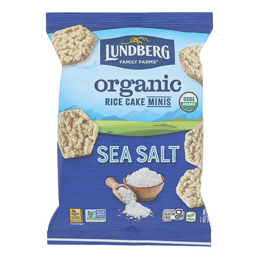 Lundberg Family Farms - Rice Cakes Mini Sea Salt - Case of 24 - 1 OZ Image