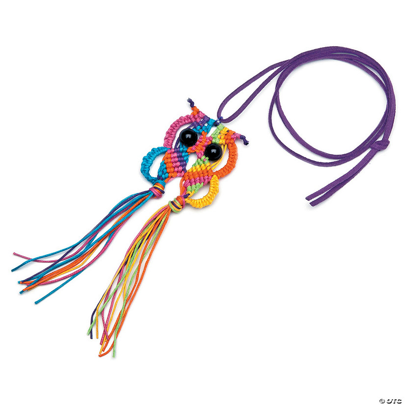 Macram&#233; Owl Necklace Kit Image
