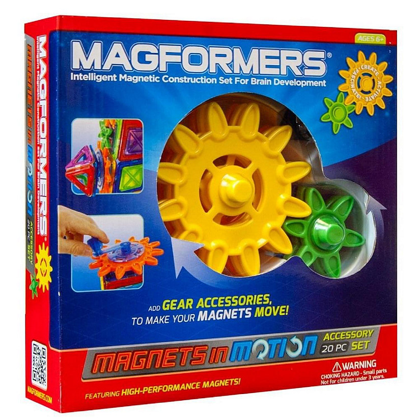 Magformers Magnets in Motion 20-Piece Gear Set Image