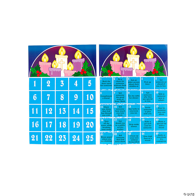 Magic Color Scratch Advent Countdown Calendars - 12 Pc. Image