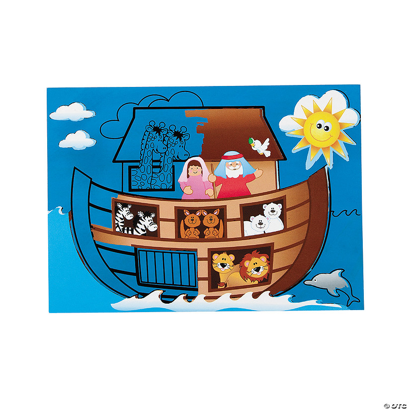 Magic Color Scratch Noah&#8217;s Ark Activities - 12 Pc. Image