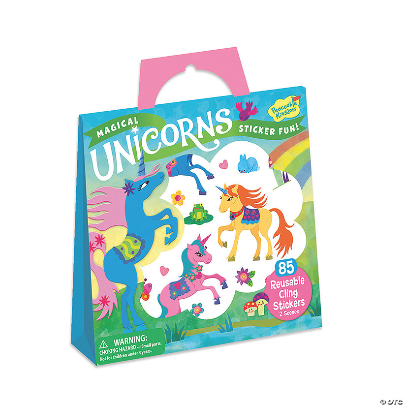 Magical Unicorns Reusable Sticker Tote Image