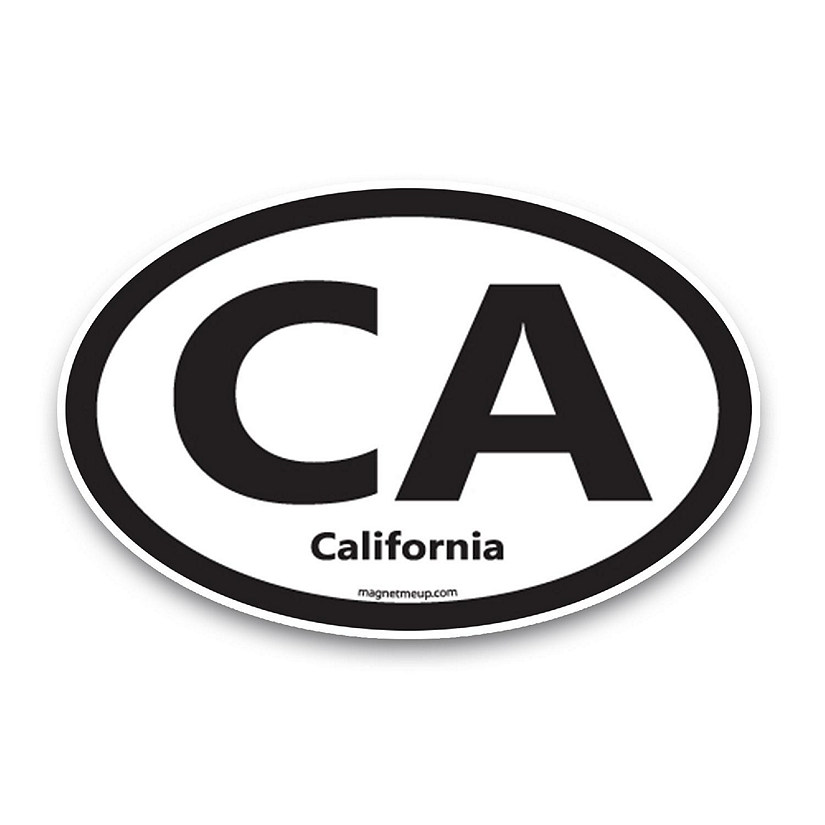Magnet Me Up CA California US State Oval Magnet Decal, 4x6 Inches, Heavy Duty Automotive Magnet for Car Truck SUV Image