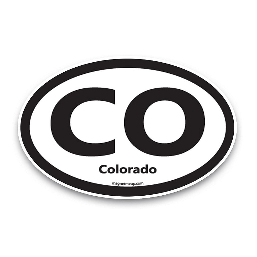 Magnet Me Up CO Colorado US State Oval Magnet Decal, 4x6 Inches, Heavy Duty Automotive Magnet for Car Truck SUV Image