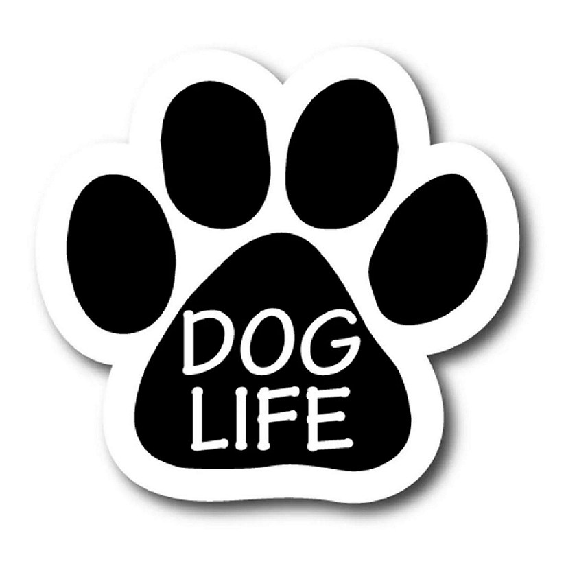 Magnet Me Up Dog Life Pawprint Magnet Decal, 5 Inch, Heavy Duty Automotive Manet for Car Truck SUV Image