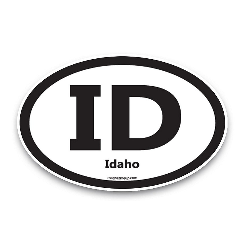 Magnet Me Up ID Idaho US State Oval Magnet Decal, 4x6 Inches, Heavy Duty Automotive Magnet for Car Truck SUV Image