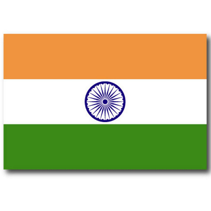 Magnet Me Up India Indian Flag Car Magnet Decal, 4x6 Inches, Heavy Duty Automotive Magnet for Car, Truck SUV Image