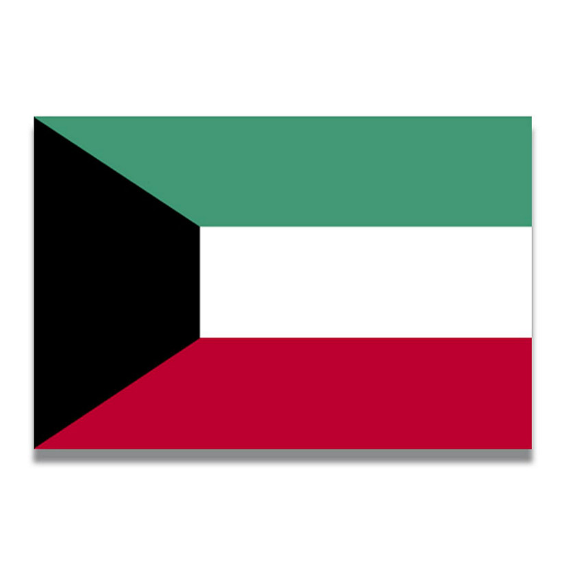 Magnet Me Up Kuwait Kuwaiti Flag Car Magnet Decal, 4x6 Inches, Heavy Duty Automotive Magnet for Car, Truck SUV Image