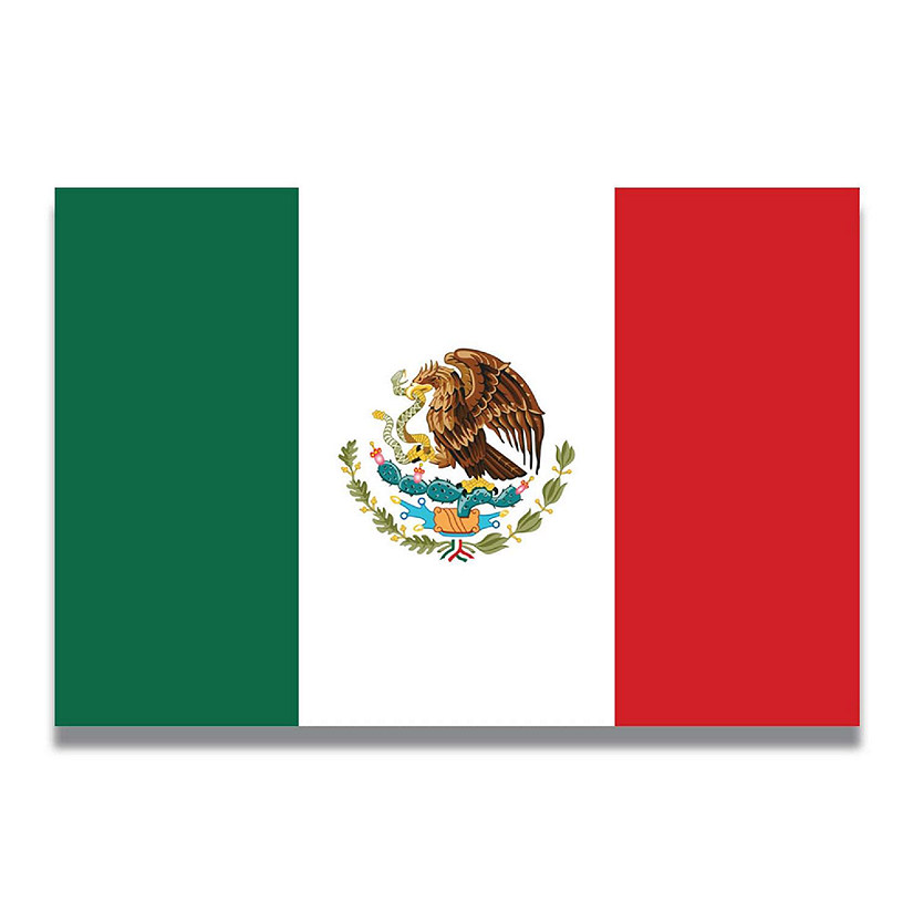 Magnet Me Up Mexican Mexico Flag Car Magnet Decal, 4x6 Inches, Heavy Duty Automotive Magnet for Car, Truck SUV Image