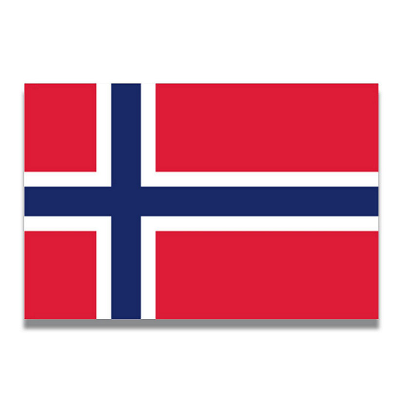 Magnet Me Up Norway Norwegian Flag Car Magnet Decal, 4x6 Inches, Heavy Duty Automotive Magnet for Car, Truck SUV Image