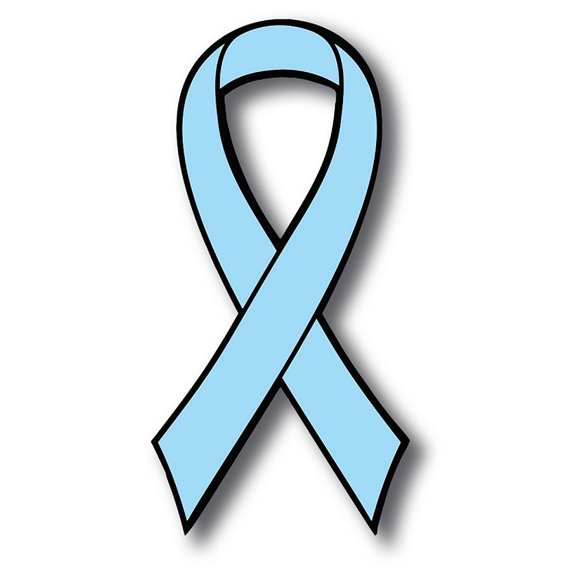 Magnet Me Up Support Prostate Cancer Awareness Aqua Ribbon Magnet Decal, 3.5x7 Inches, Heavy Duty Automotive Magnet for Car truck SUV Image