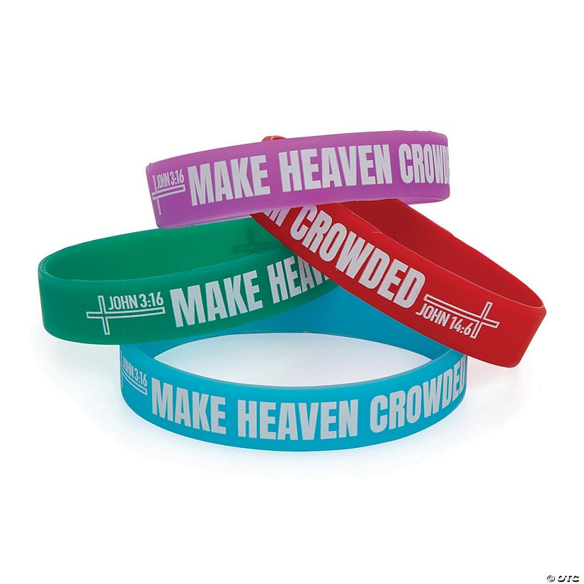 Make Heaven Crowded Rubber Bracelets - 12 Pc. Image