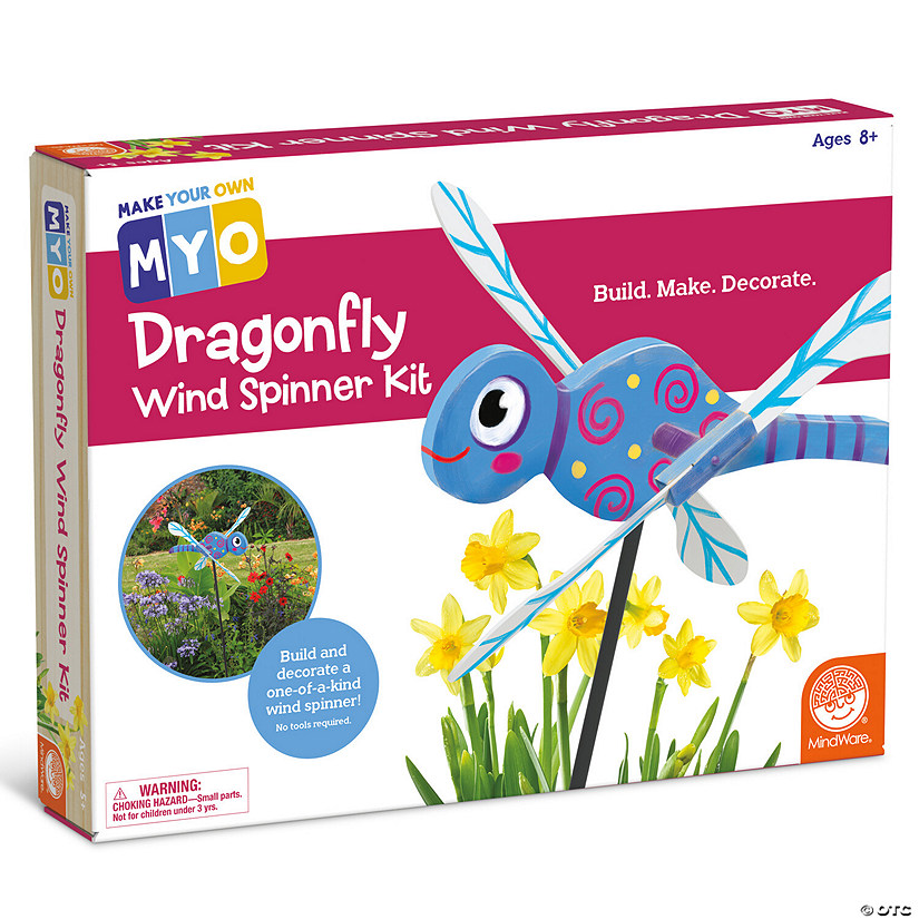 Make Your Own Dragonfly Wind Spinner Craft Kit Image