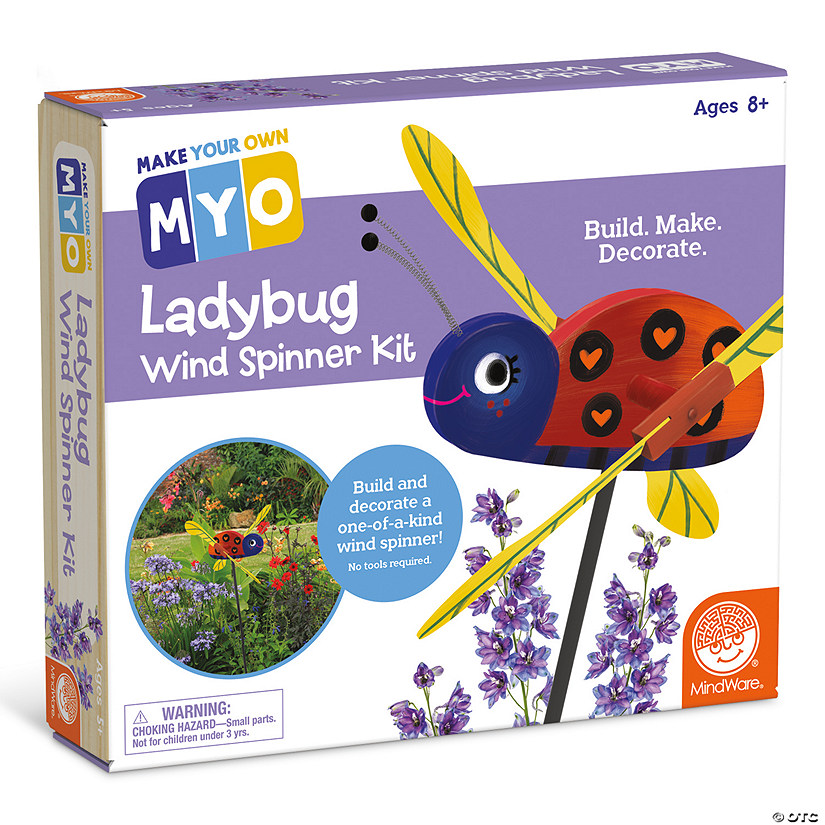 Make Your Own Ladybug Wind Spinner Craft Kit Image