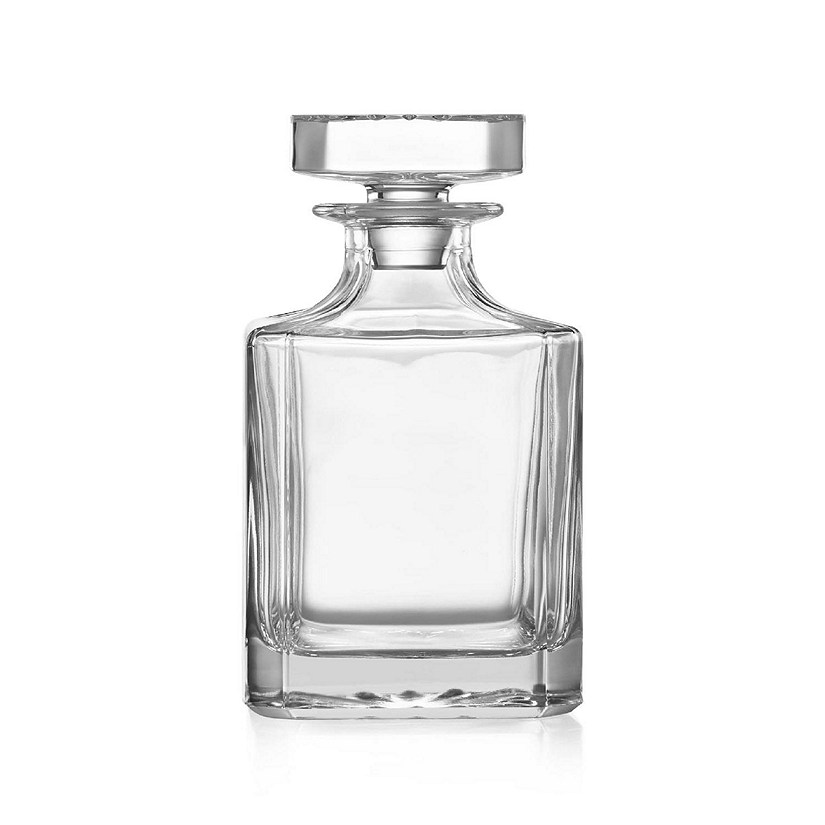 Makerflo 750 ml Glass Whiskey Decanter with Airtight Stopper, Gift for Men, 6 Pcs Set Image