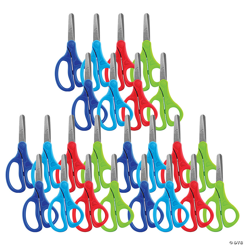Maped Essentials Kids Scissors 5", Blunt, Assorted Colors, Pack of 24 Image