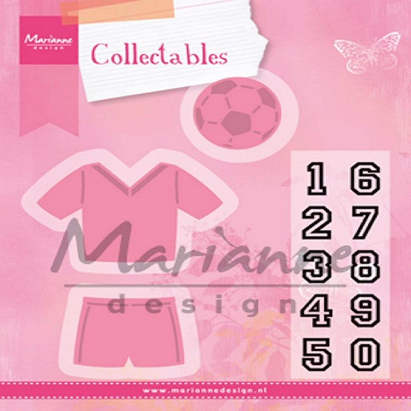 Marianne Design Collectables Dies  Stamp Set  Football Image