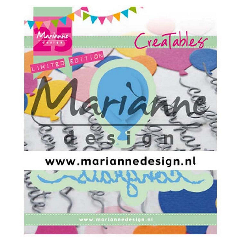 Marianne Design Creatables Congrats  Balloon  25th Anniversary Image