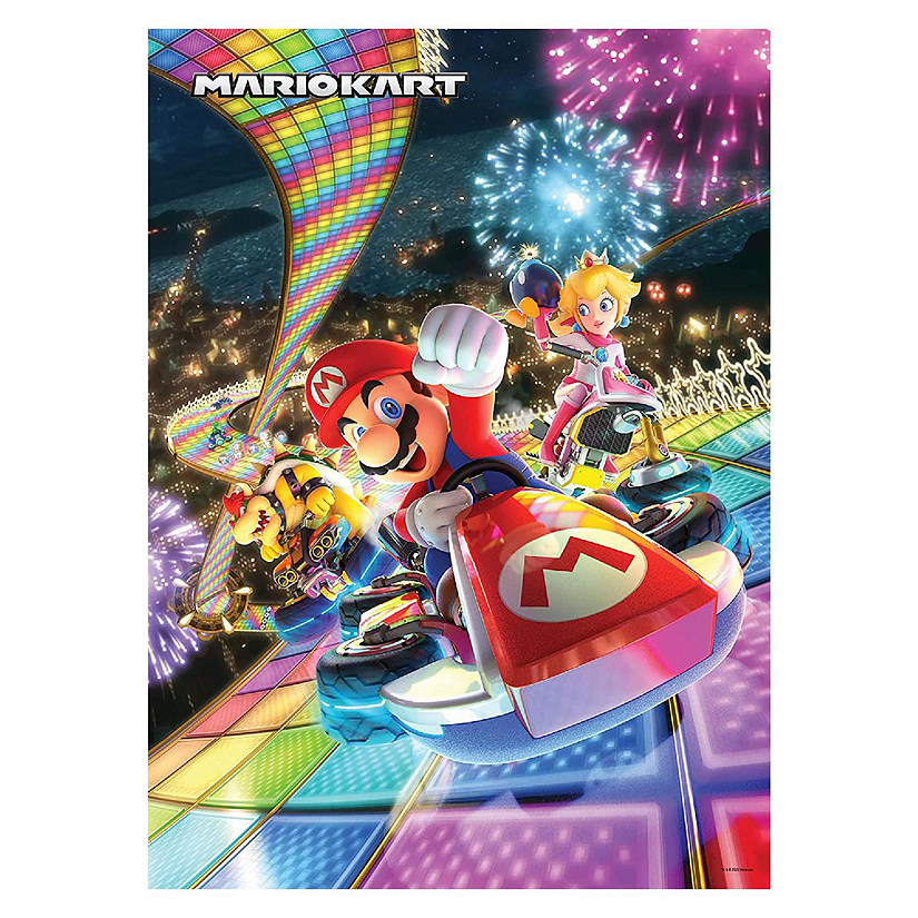 Mario Kart Rainbow Road 1000 Piece Jigsaw Puzzle Image