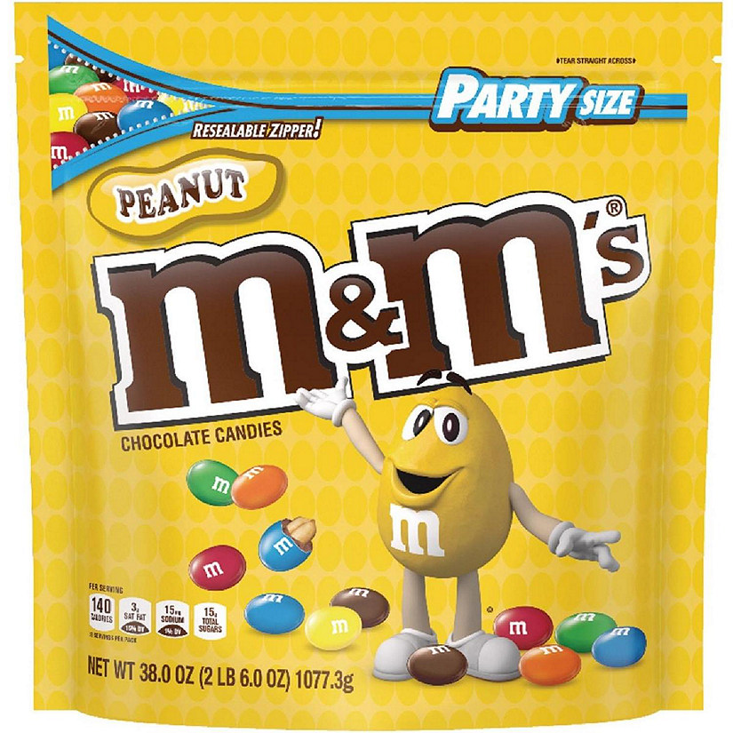 Mars MRSSN55116 38 oz Peanut Chocolate Candies, Assorted Color Image