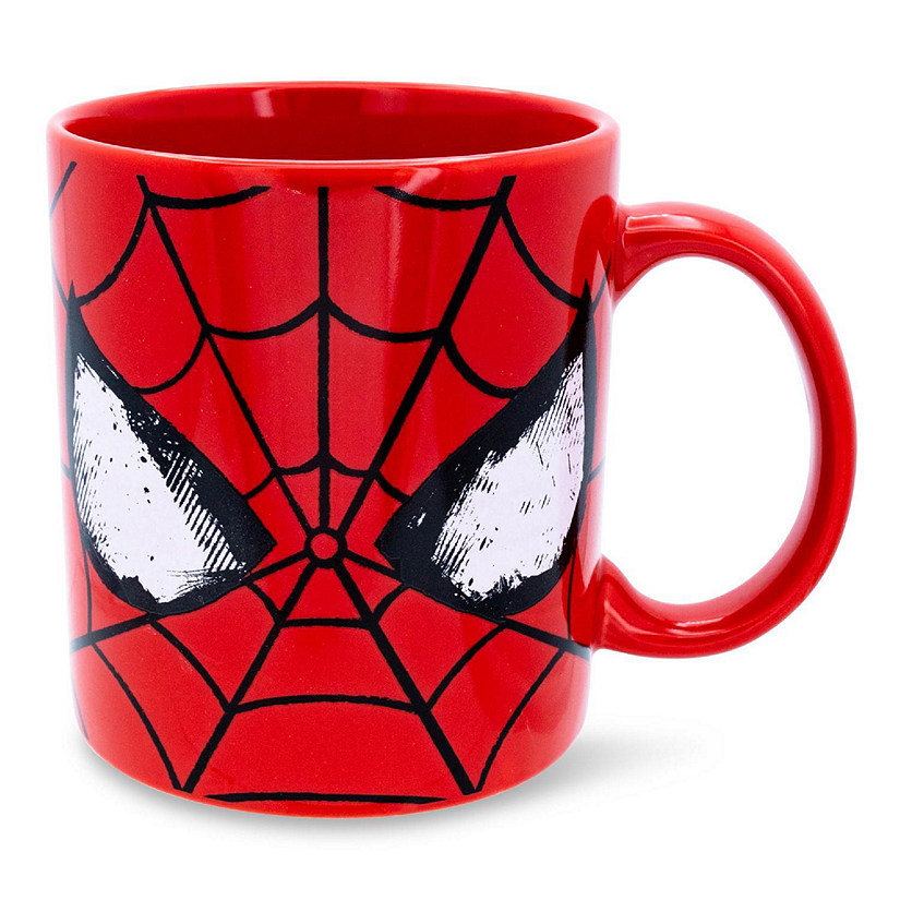 Marvel Comics Spider-Man Classic Mask Ceramic Mug  Holds 20 Ounces Image