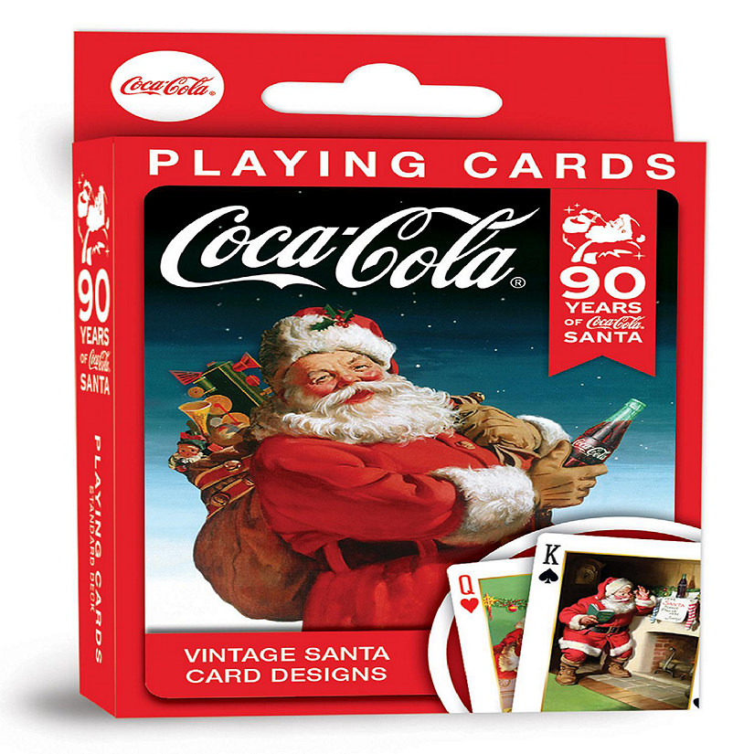MasterPieces Coca-Cola Vintage Santa Playing Cards - 54 Card Deck Image