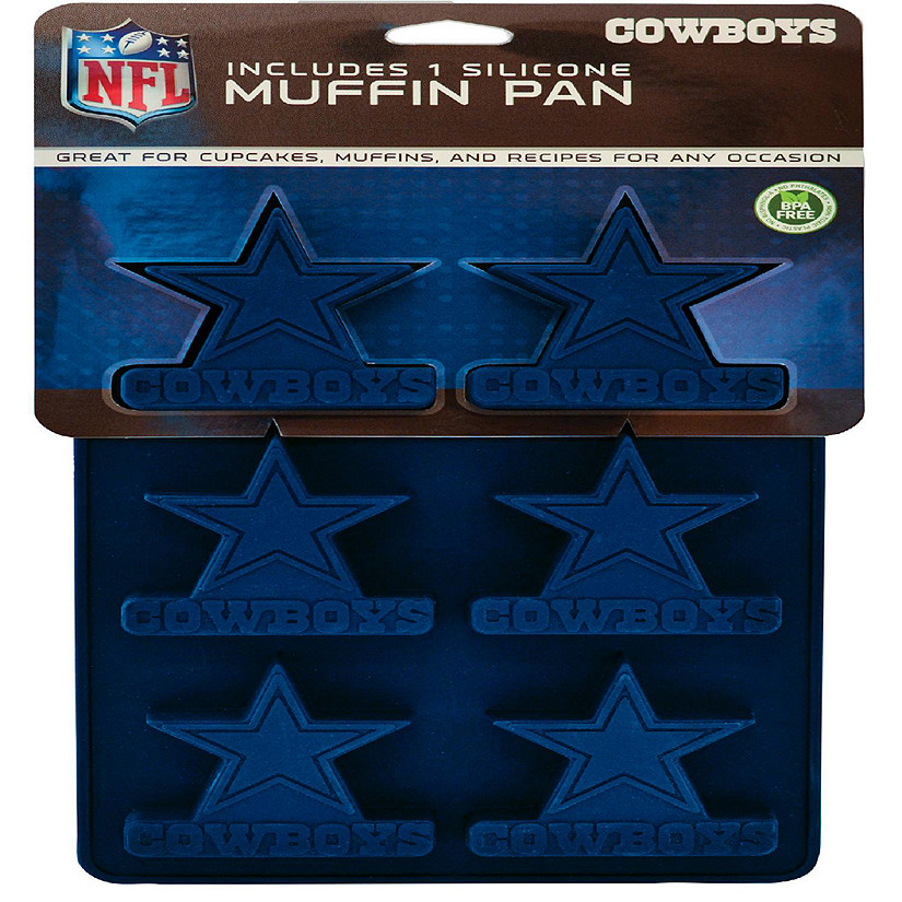 MasterPieces FanPans Team Logo Silicone Muffin Pan - NFL Dallas Cowboys Image