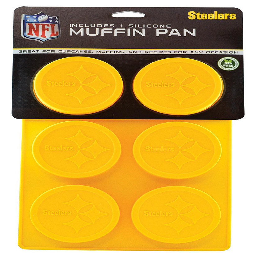 MasterPieces FanPans Team Silicone Muffin Pan - NFL Pittsburgh Steelers Image