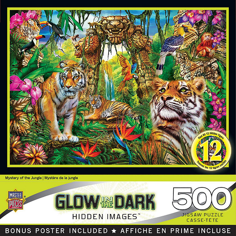 MasterPieces Hidden Images - Mystery of the Jungle 500 Piece Puzzle Image