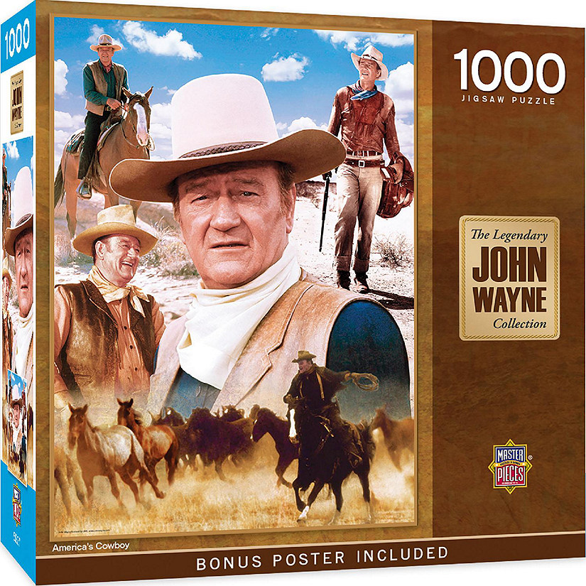MasterPieces John Wayne Collection - America's Cowboy 1000 Piece Puzzle Image