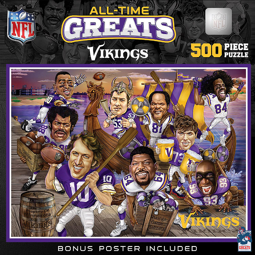 MasterPieces Minnesota Vikings All-Time Greats 500 Piece Image