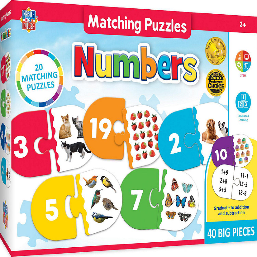 MasterPieces Numbers - Educational Matching Jigsaw Puzzles for Kids Image