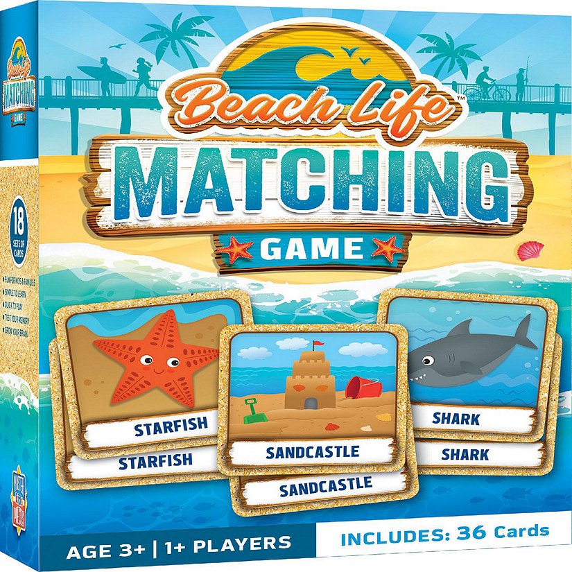 MasterPieces Officially Licensed Beach Life Matching Game for Kids Image