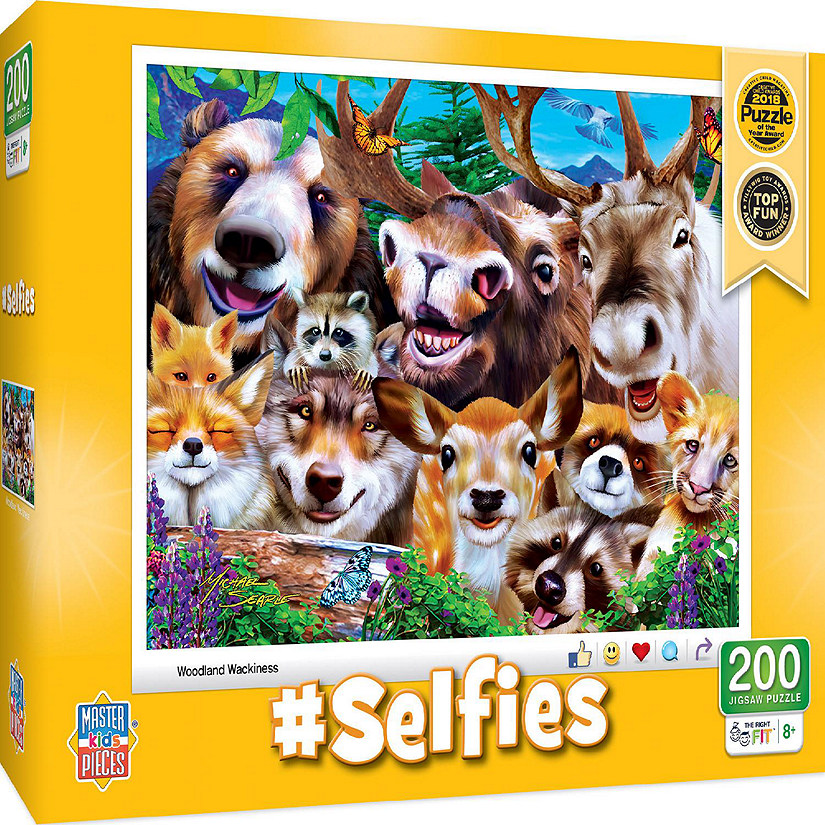 MasterPieces Selfies - Woodland Wackiness 200 Piece Jigsaw Puzzle Image