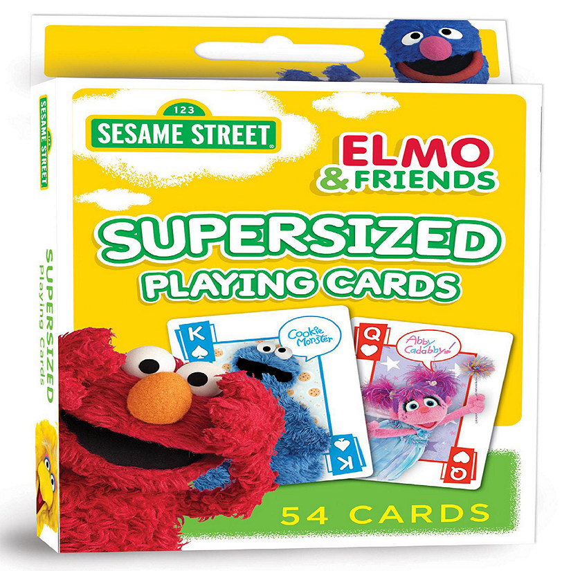 MasterPieces Sesame Street - Elmo & Friends Jumbo Playing Cards Image