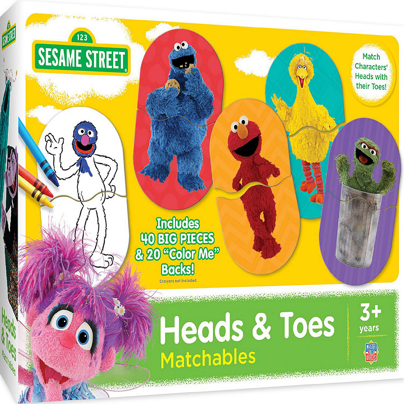 MasterPieces Sesame Street - Heads & Toes Matching Jigsaw Puzzles Image
