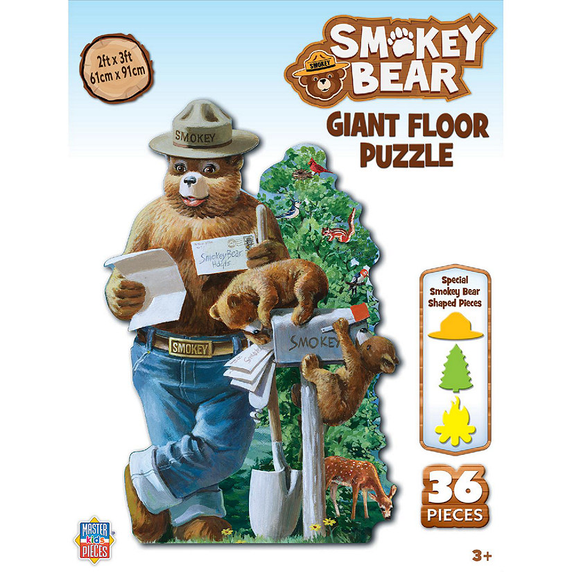 MasterPieces Smokey Bear 36 Piece Floor Jigsaw Puzzle for Kids Image