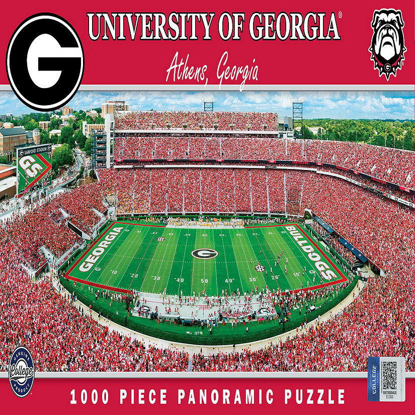 MasterPieces Sports Panoramic Puzzle - NCAA Georgia Bulldogs Center View Image