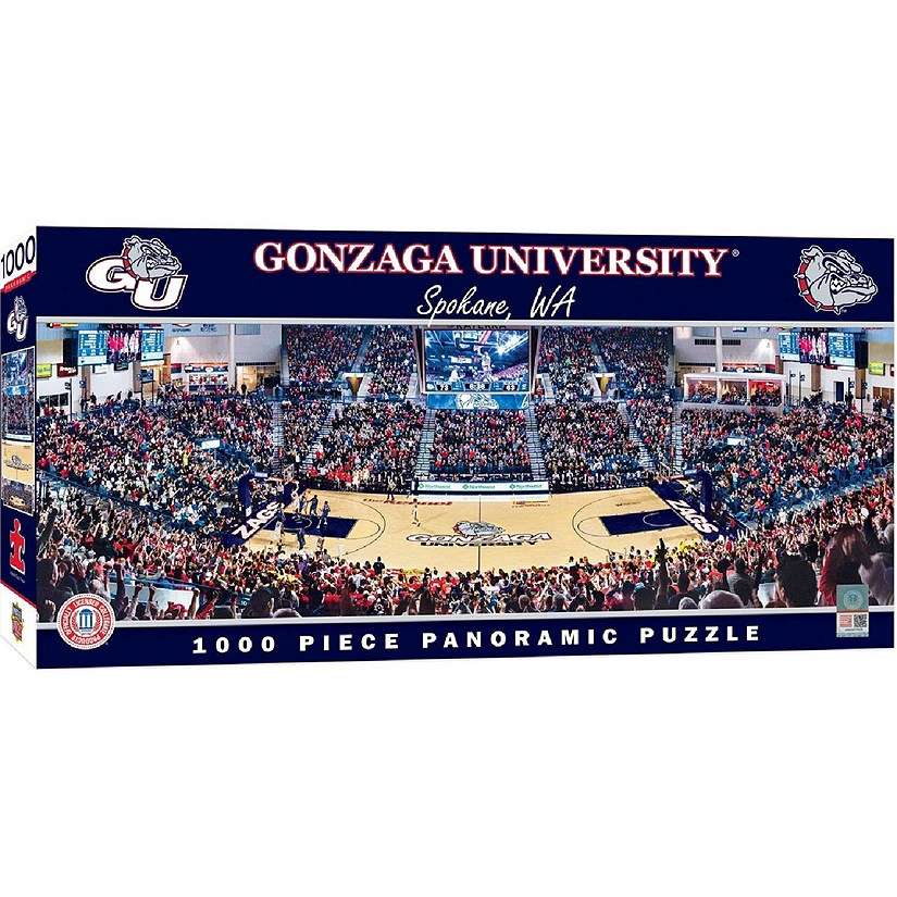MasterPieces Sports Panoramic Puzzle - NCAA Gonzaga Bulldogs Basketball Image