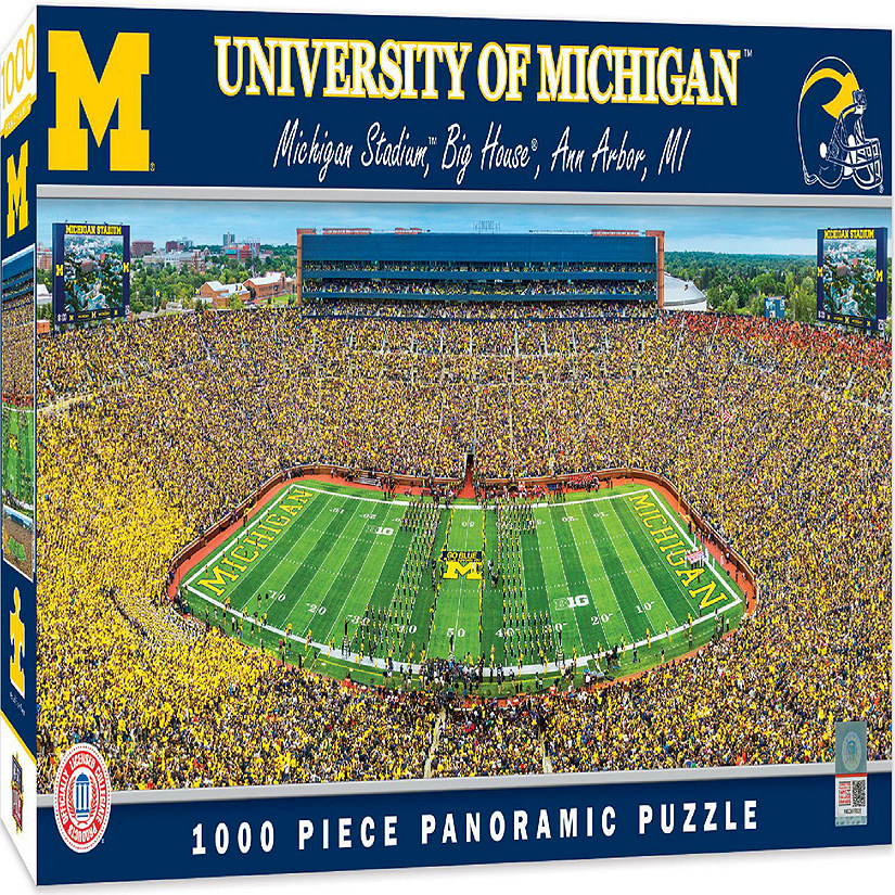 MasterPieces Sports Panoramic Puzzle - NCAA Michigan Wolverines Center View Image
