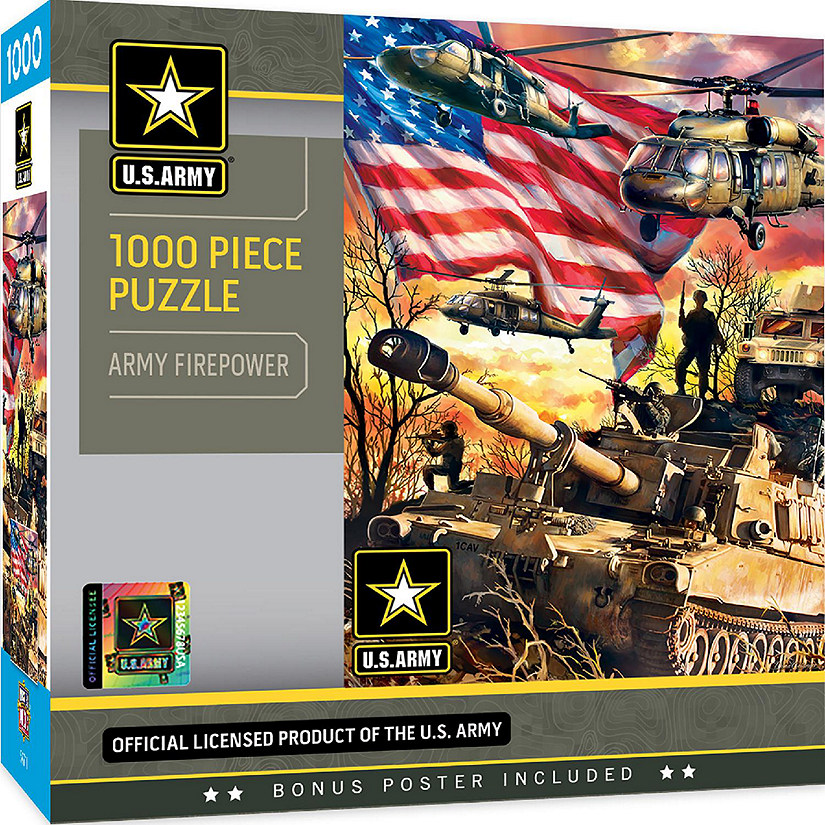 MasterPieces U.S. Army - Army Firepower 1000 Piece Jigsaw Puzzle Image