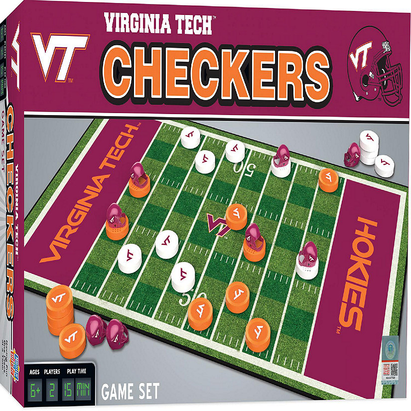 MasterPieces Virginia Tech Checkers Image