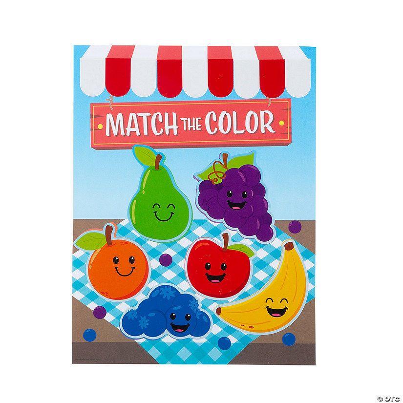 Match the Color Fruit Sticker Scenes - 12 Pc. Image