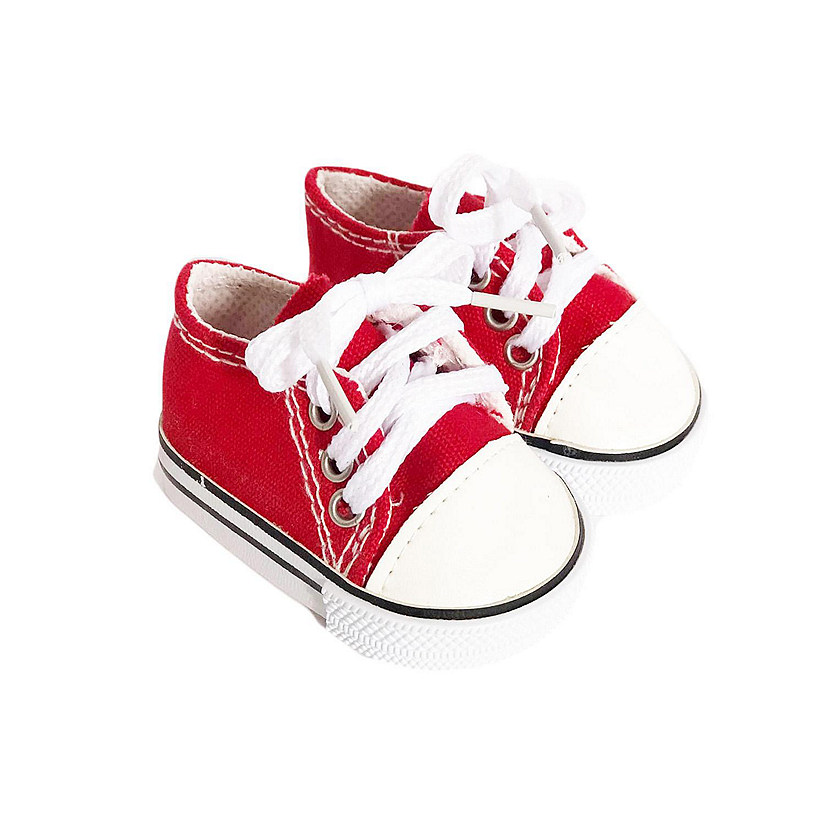 MBD Red Canvas Sneakers Fits 18 Inch Fashion Girl Dolls Image