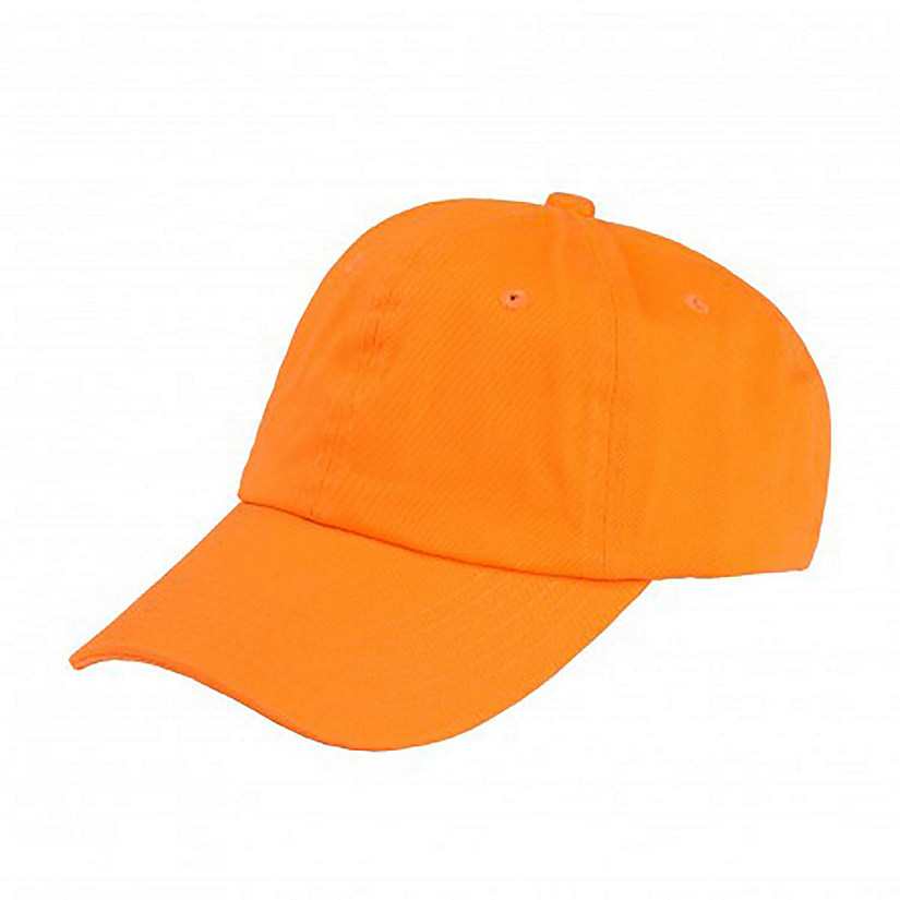 Mechaly Cotton Dad Hat Adjustable Cap (Orange) Image
