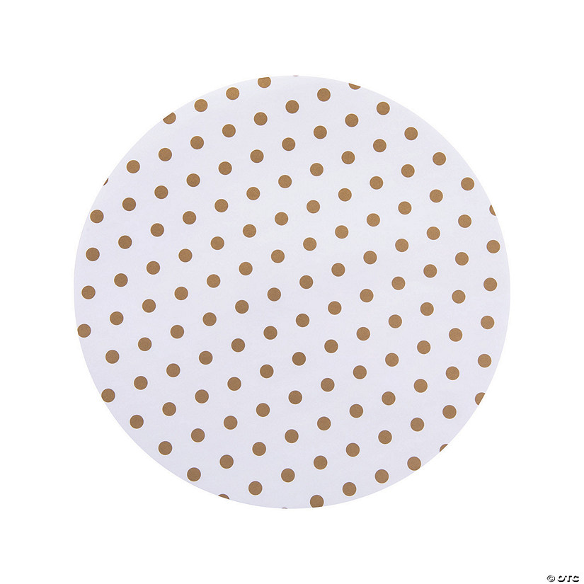 Medium Gold Dot Serving Paper Liners Image